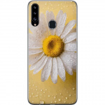 Mobildeksel til Samsung Galaxy A20s med Porselensblomst motiv