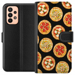 Lommeboketui til Samsung Galaxy A23 med Pizza motiv