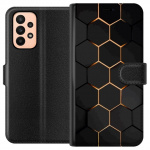 Lommeboketui til Samsung Galaxy A23 med Luksuriøst Mønster motiv