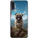 Mobildeksel til Samsung Galaxy A50 med Glad Hund motiv