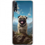 Mobildeksel til Samsung Galaxy A70 med Glad Hund motiv