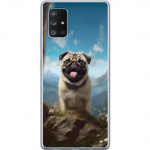 Mobildeksel til Samsung Galaxy A71 5G med Glad Hund motiv