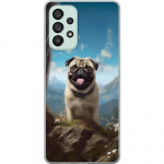 Mobildeksel til Samsung Galaxy A73 5G med Glad Hund motiv