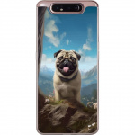 Mobildeksel til Samsung Galaxy A80 med Glad Hund motiv
