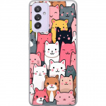 Mobildeksel til Samsung Galaxy A82 5G med Kattmønster motiv