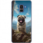 Mobildeksel til Samsung Galaxy A8 (2018) med Glad Hund motiv
