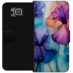 Lommeboketui til Samsung Galaxy Alpha med Magiske blomster motiv Lommeboketui til Samsung Galaxy Alpha med Magiske blomster motiv