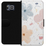 Lommeboketui til Samsung Galaxy Alpha med Blomster motiv Lommeboketui til Samsung Galaxy Alpha med Blomster motiv