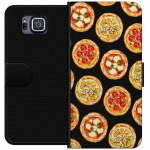 Lommeboketui til Samsung Galaxy Alpha med Pizza motiv