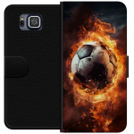 Lommeboketui til Samsung Galaxy Alpha med Fotball motiv