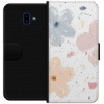Lommeboketui til Samsung Galaxy J6+ med Blomster motiv