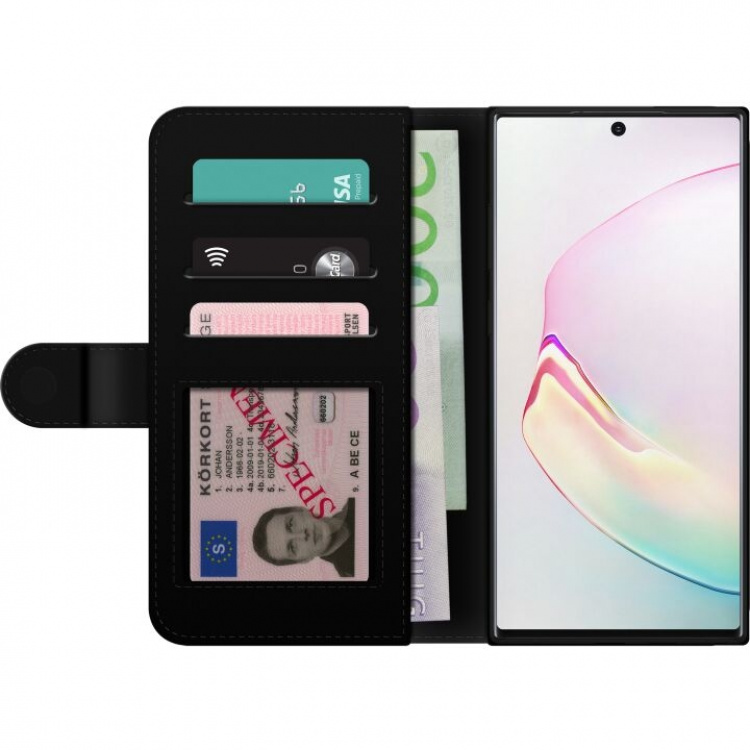 Lommeboketui til Samsung Galaxy Note10+ med Pizza motiv Lommeboketui til Samsung Galaxy Note10+ med Pizza motiv