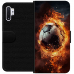 Lommeboketui til Samsung Galaxy Note10+ med Fotball motiv
