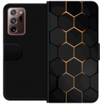 Lommeboketui til Samsung Galaxy Note20 Ultra med Luksuriøst Mønster motiv