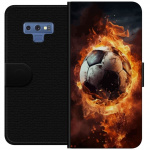 Lommeboketui til Samsung Galaxy Note9 med Fotball motiv