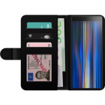 Lommeboketui til Sony Xperia 10 med Porselensblomst motiv Lommeboketui til Sony Xperia 10 med Porselensblomst motiv
