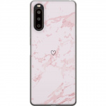 Mobildeksel til Sony Xperia 10 II med Rosa Hjerte motiv