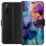 Lommeboketui til Sony Xperia 10 III med Magiske blomster motiv