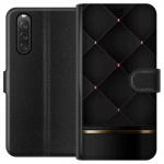 Lommeboketui til Sony Xperia 10 V med Luksuslinje motiv Lommeboketui til Sony Xperia 10 V med Luksuslinje motiv
