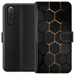 Lommeboketui til Sony Xperia 10 V med Luksuriøst Mønster motiv