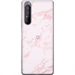 Mobildeksel til Sony Xperia 1 II med Rosa Hjerte motiv
