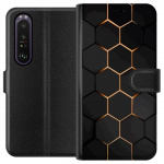Lommeboketui til Sony Xperia 1 III med Luksuriøst Mønster motiv Lommeboketui til Sony Xperia 1 III med Luksuriøst Mønster motiv