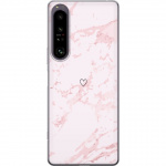 Mobildeksel til Sony Xperia 1 IV med Rosa Hjerte motiv
