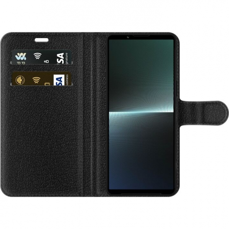 Lommeboketui til Sony Xperia 1 V med Rosa Hjerte motiv Lommeboketui til Sony Xperia 1 V med Rosa Hjerte motiv