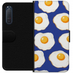 Lommeboketui til Sony Xperia 5 II med Stekte egg motiv