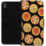 Lommeboketui til Sony Xperia Z3 med Pizza motiv