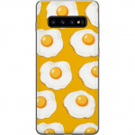 Mobildeksel til Samsung Galaxy S10 med Stekt egg motiv