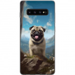 Mobildeksel til Samsung Galaxy S10 med Glad Hund motiv