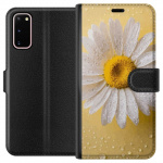 Lommeboketui til Samsung Galaxy S20 med Porselensblomst motiv