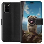 Lommeboketui til Samsung Galaxy S20+ med Glad Hund motiv