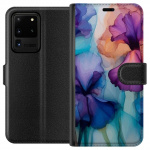 Lommeboketui til Samsung Galaxy S20 Ultra med Magiske blomster motiv