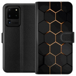 Lommeboketui til Samsung Galaxy S20 Ultra med Luksuriøst Mønster motiv Lommeboketui til Samsung Galaxy S20 Ultra med Luksuriøst Mønster motiv