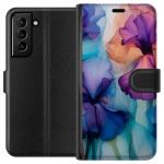 Lommeboketui til Samsung Galaxy S21+ 5G med Magiske blomster motiv