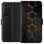 Lommeboketui til Samsung Galaxy S21+ 5G med Luksuriøst Mønster motiv