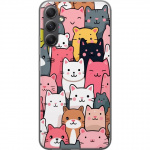 Mobildeksel til Samsung Galaxy S23 FE med Kattmønster motiv
