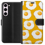 Lommeboketui til Samsung Galaxy S23+ med Stekt egg motiv Lommeboketui til Samsung Galaxy S23+ med Stekt egg motiv