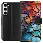 Lommeboketui til Samsung Galaxy S23+ med Metalliskt mønster motiv Lommeboketui til Samsung Galaxy S23+ med Metalliskt mønster motiv