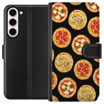 Lommeboketui til Samsung Galaxy S23+ med Pizza motiv