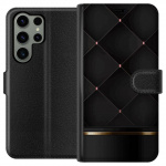 Lommeboketui til Samsung Galaxy S23 Ultra med Luksuslinje motiv