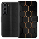 Lommeboketui til Samsung Galaxy S24+ med Luksuriøst Mønster motiv