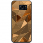 Mobildeksel til Samsung Galaxy S7 med 3D Gull motiv