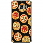 Mobildeksel til Samsung Galaxy S7 edge med Pizza motiv