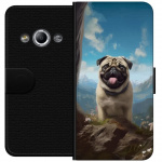 Lommeboketui til Samsung Galaxy Xcover 3 med Glad Hund motiv