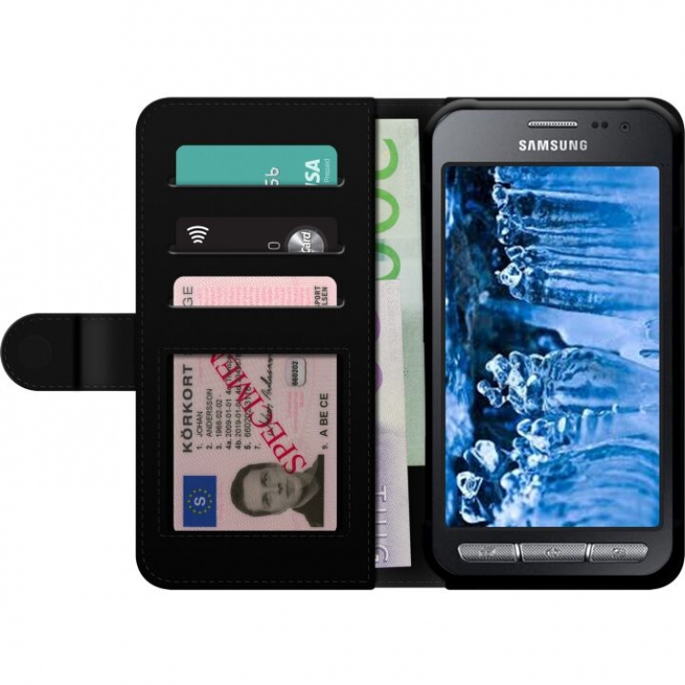 Lommeboketui til Samsung Galaxy Xcover 3 med Marmor motiv