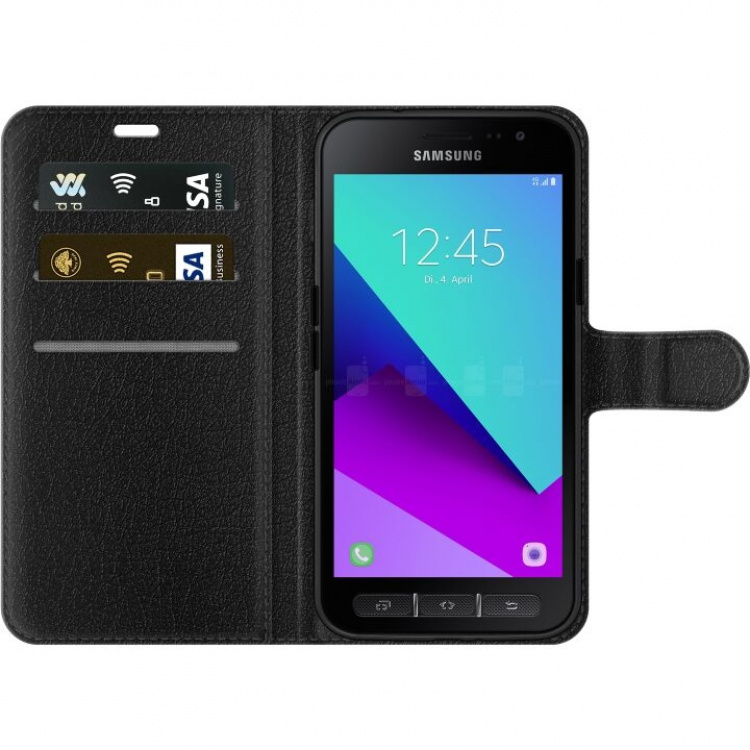 Lommeboketui til Samsung Galaxy Xcover 4 med Luksuslinje motiv Lommeboketui til Samsung Galaxy Xcover 4 med Luksuslinje motiv