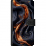 Lommeboketui til Samsung Galaxy Xcover7 med Brennende silke motiv
